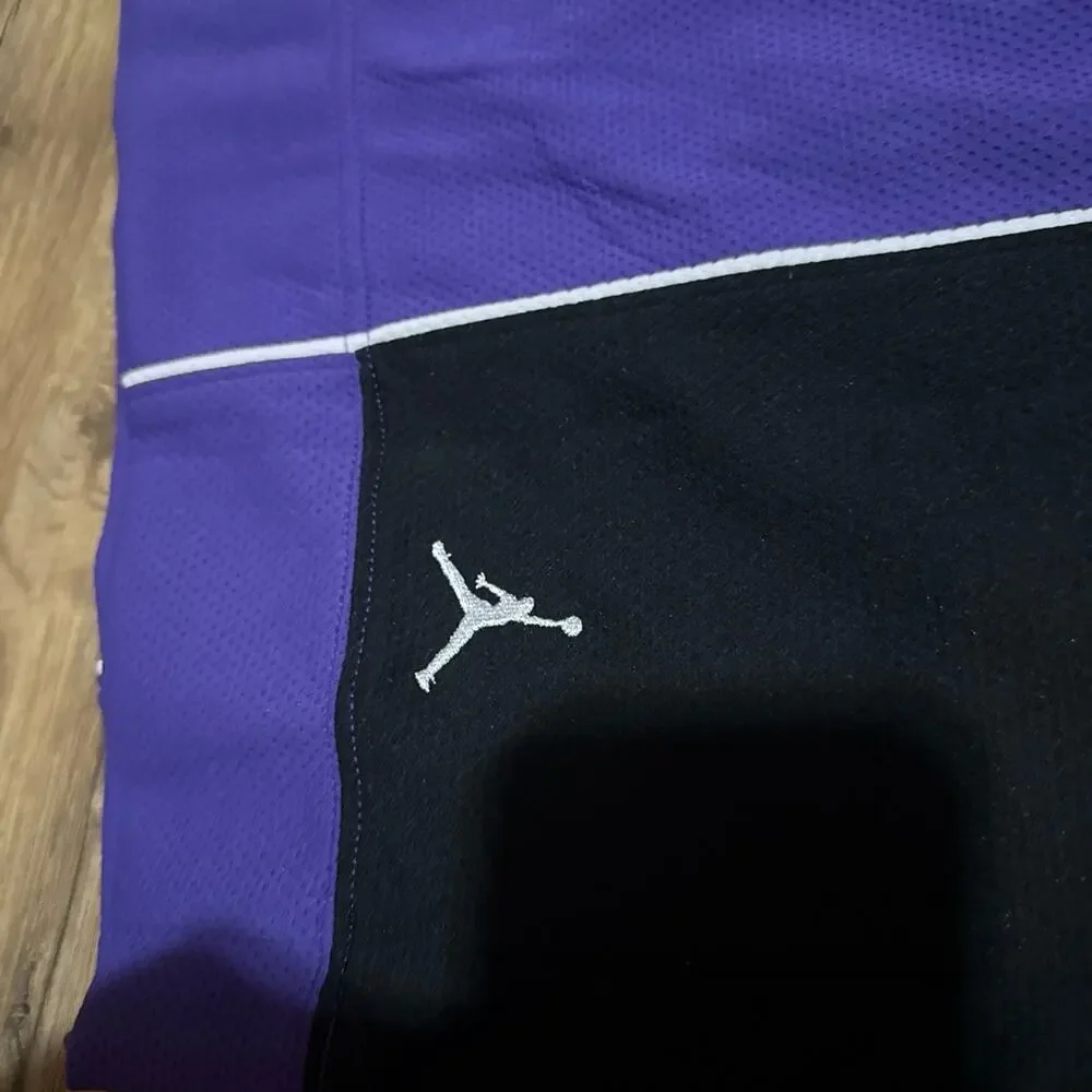 2005 Air Jordan Purple Black Baggy Vintage Y2K 198383-545 Durasheen Shorts